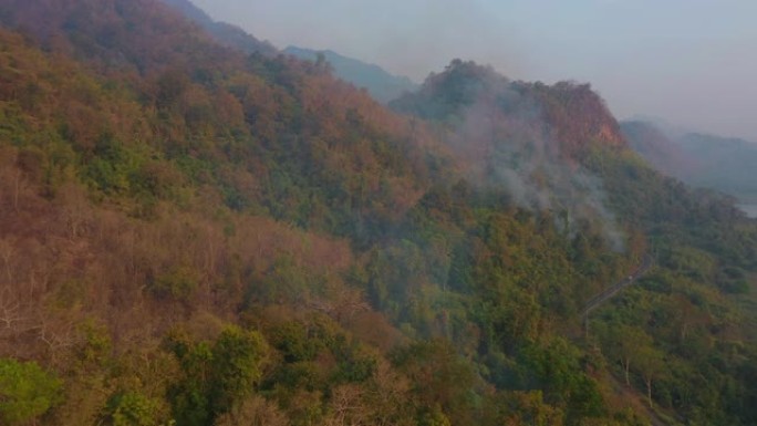 火灾情况值得航拍大山片头