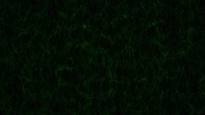 缓慢流动的绿色颗粒股的迷人视图