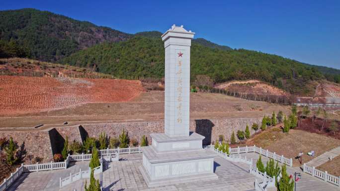 明溪县革命纪念园毛泽东雕像苏区历史红军