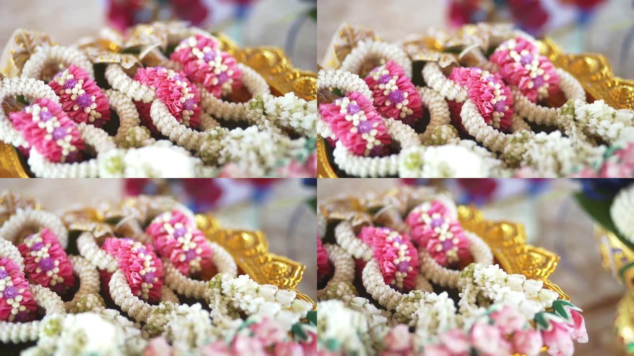 泰国传统婚礼订婚泰国婚礼装饰花环