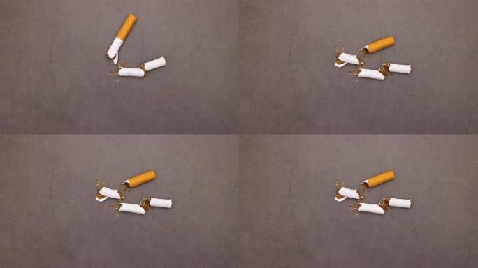 碎裂香烟-停止运动