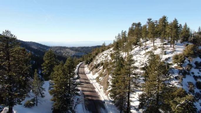 雪山路鸟瞰图