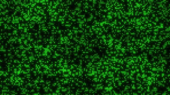 网络数字绿色矩阵模式代码背景循环