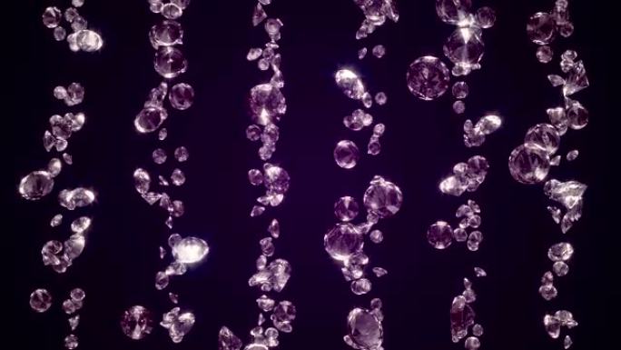 钻石圈紫色钻石一串钻石墙led
