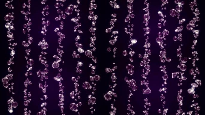 钻石圈紫色钻石一串钻石墙led