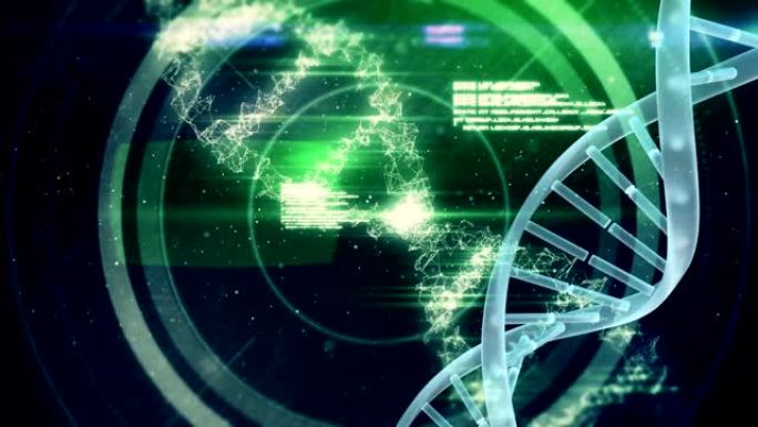 针对代码和未来主义圈子旋转的DNA