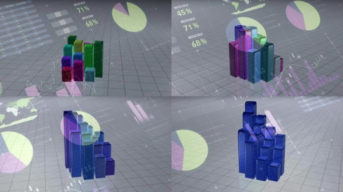 彩色酒吧变成蓝色酒吧