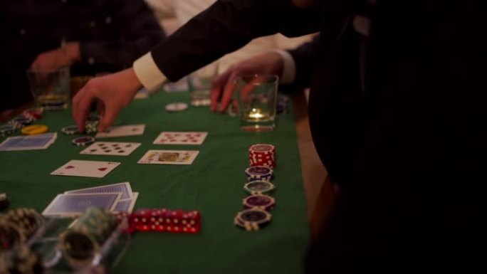 扑克之夜打牌堵注牌桌