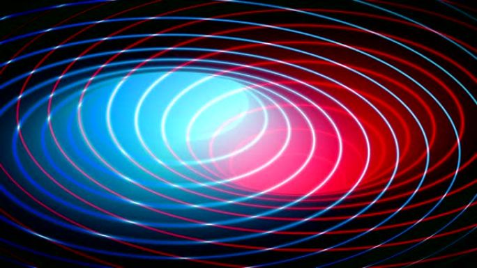 抽象的弯曲背景炫彩红蓝光波