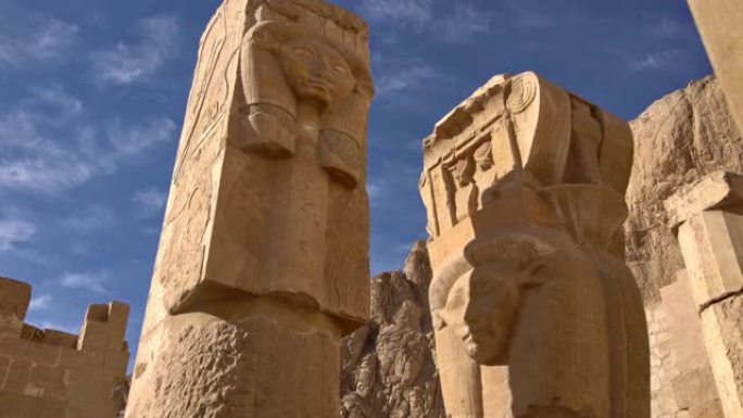 埃及卢克索 (Luxor): 哈特谢普苏特 (Hatshepsut) 的太平间神庙，也称为杰瑟-杰瑟