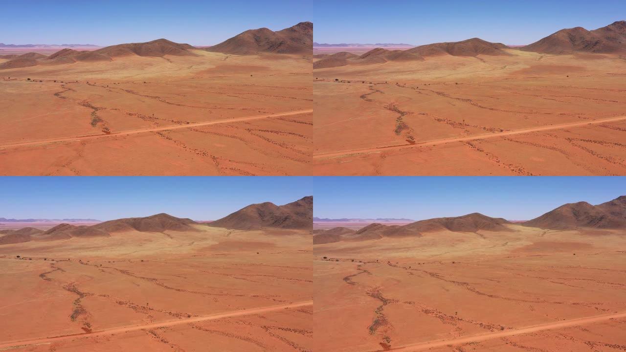 Triasberg山保护区纳米比亚4k空中无人机视频飞行