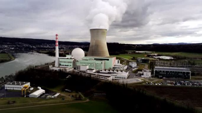 莱布施塔特核电站进近-空中4K