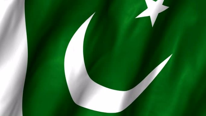 巴基斯坦挥舞着4K国旗
