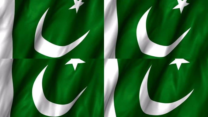巴基斯坦挥舞着4K国旗