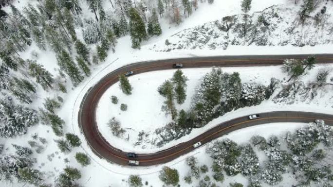 雪山路鸟瞰图