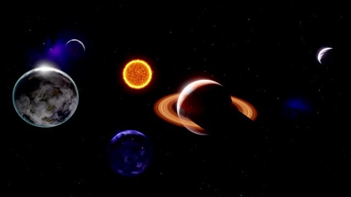 太阳系的三维模型太阳系宇宙