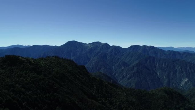 台湾中部的山脉
