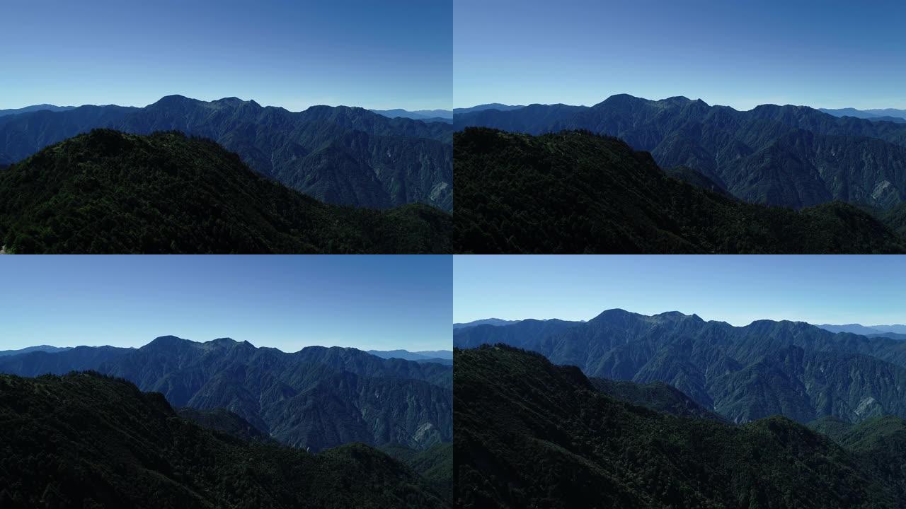 台湾中部的山脉