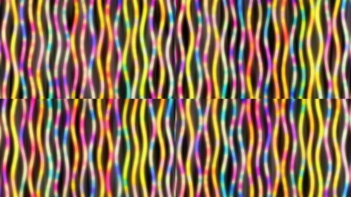 艺术弦理论物理可视化与量子波-4k无缝循环运动背景动画