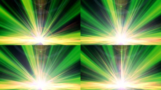 雷轻火4k抽象色彩渲染科技绿色光线雷清火