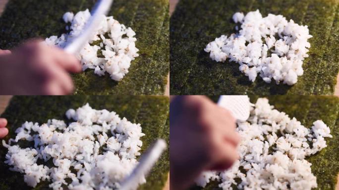 制作寿司卷视频素材国外外国制作过程