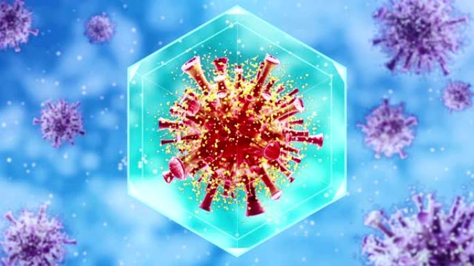 病毒细胞视频素材微观科研免疫系统