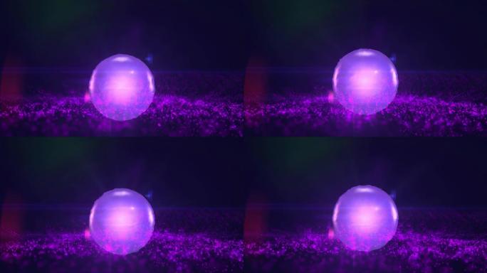 魔球背景光线紫色