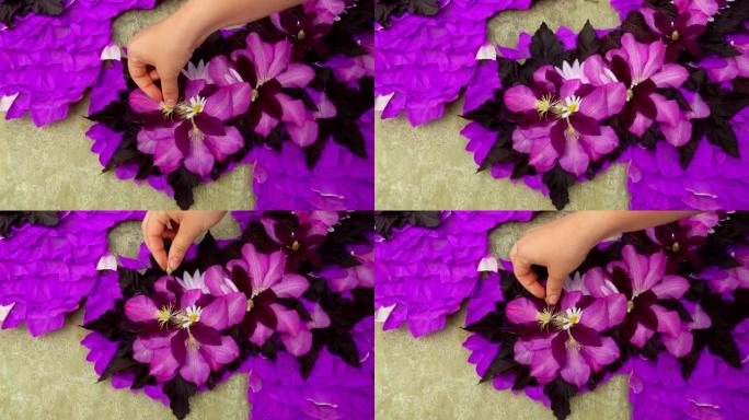 花店制作紫色花瓣的成分