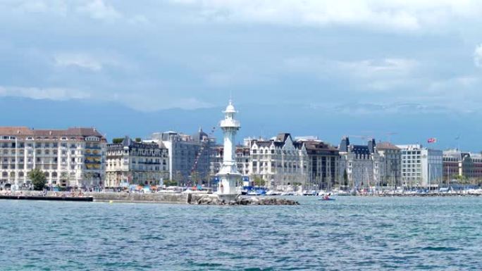瑞士日内瓦海岸灯塔