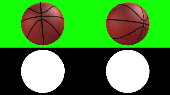 篮球。循环。包括阿尔法镜头。