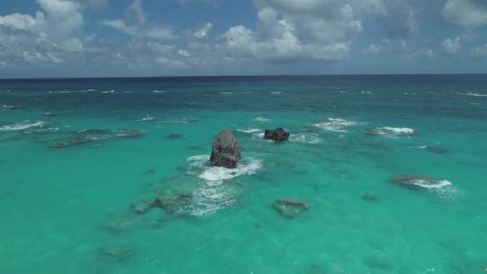 百慕大航空公司航拍俯拍鸟瞰俯瞰俯视视频素