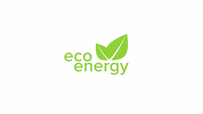 绿色生态能源概念视频动画生态动力替代能源，清洁发电方式-概念动画