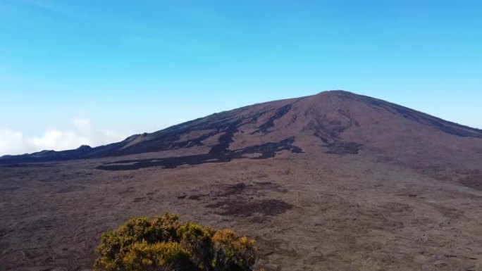 留尼汪岛皮翁德拉富尔奈斯火山的美景