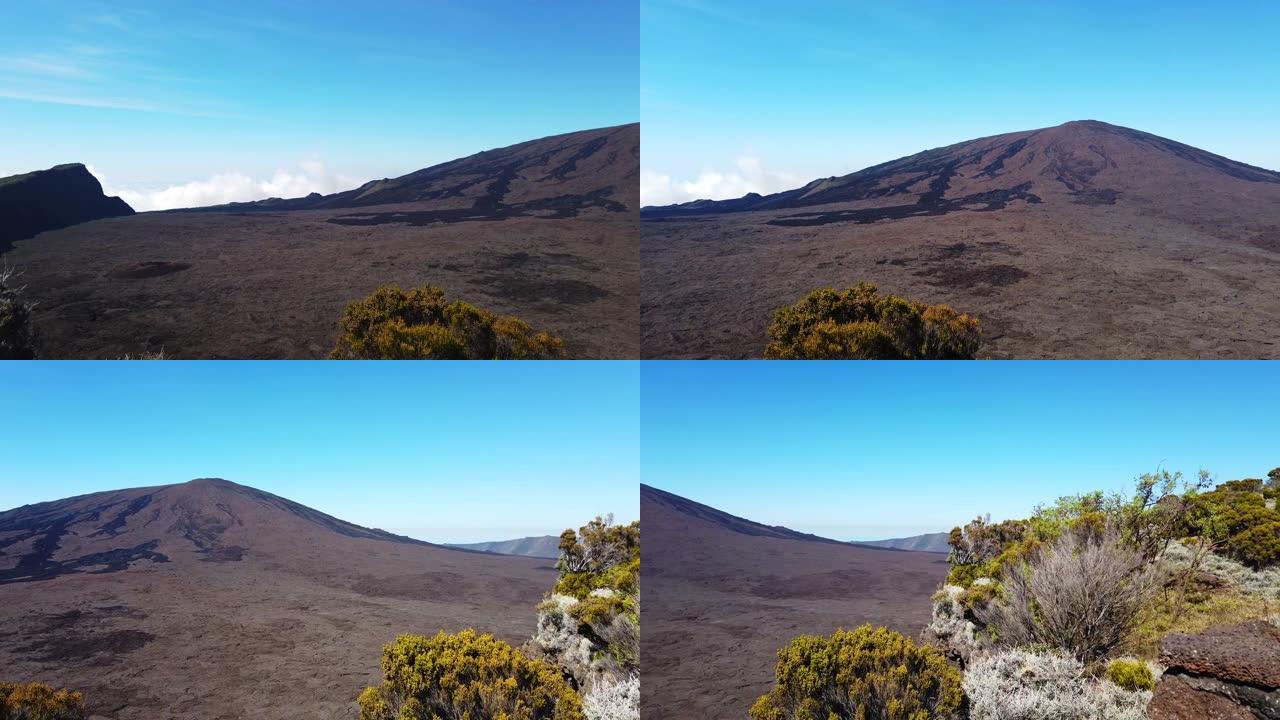 留尼汪岛皮翁德拉富尔奈斯火山的美景