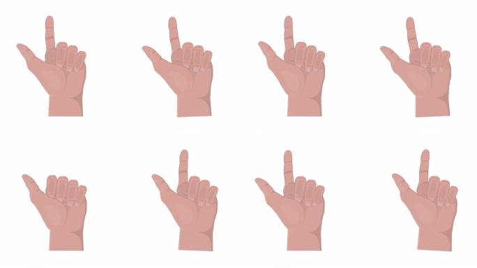 用手的标志手语翻译手印手型