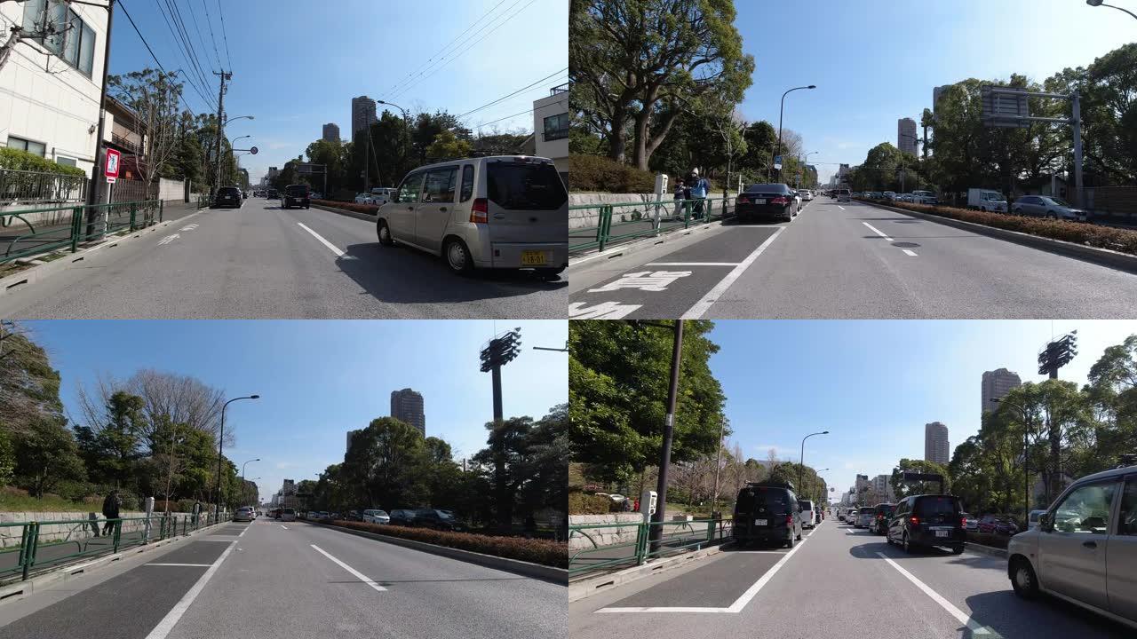 自行车视频，日本东京街