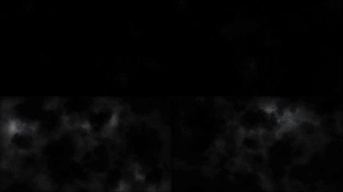 黑色背景1080上的阴郁暴云全景运动相机
