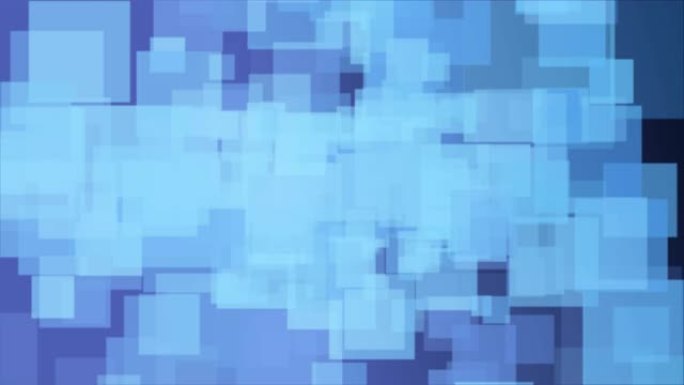 4k抽象蓝色背景图案与正方形
