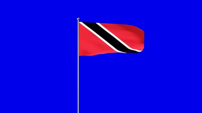 特立尼达和多巴哥升起的旗帜