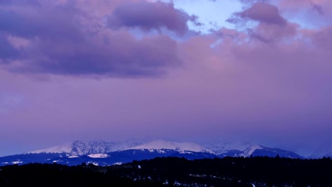 夕阳云转雪山延时延时摄影延时延时拍摄