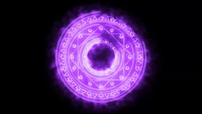 魔星紫色能量旋转缓慢出现横幅和广告