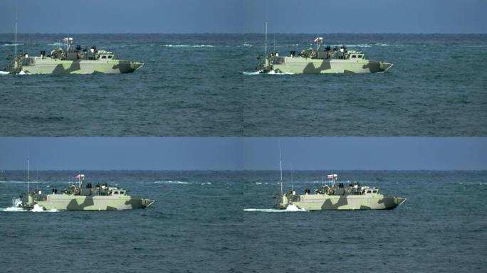 公海上的海岸警卫队巡逻艇