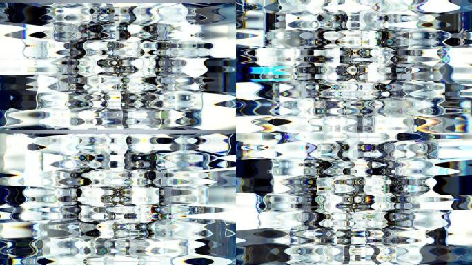 万花筒旋转宝石钻石或闪亮的玻璃纹理