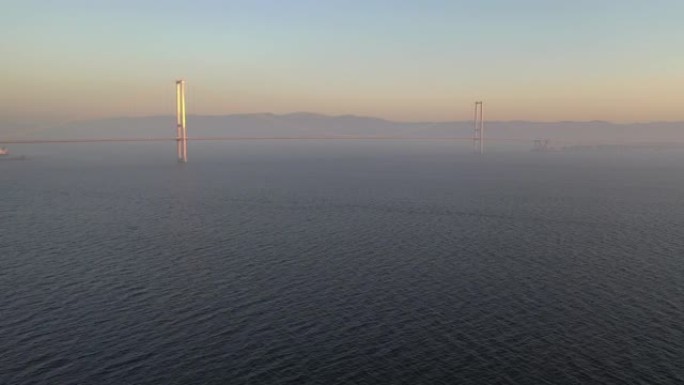 天空股票视频中的奥斯曼·加齐桥