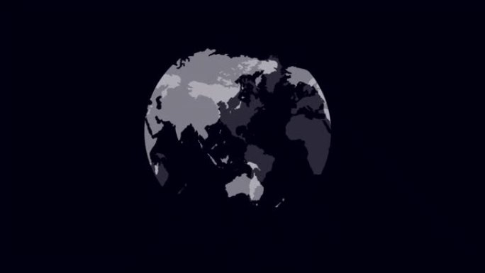 地球行星地球旋转动画视频素材透明地球仪
