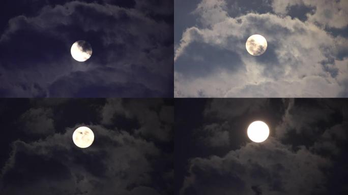 满月月亮上升满月日全食