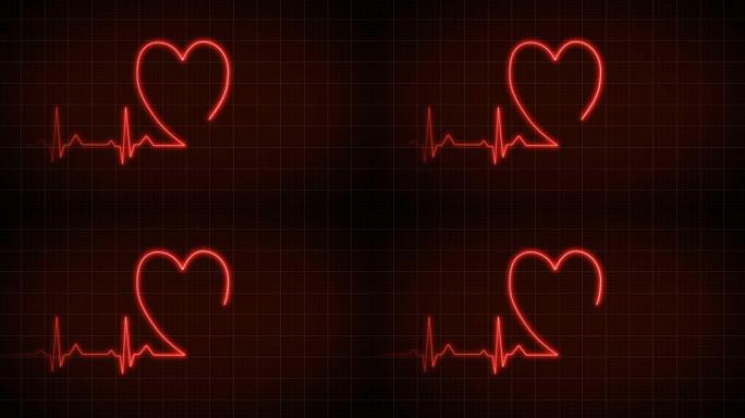 情人节心脏监护仪循环