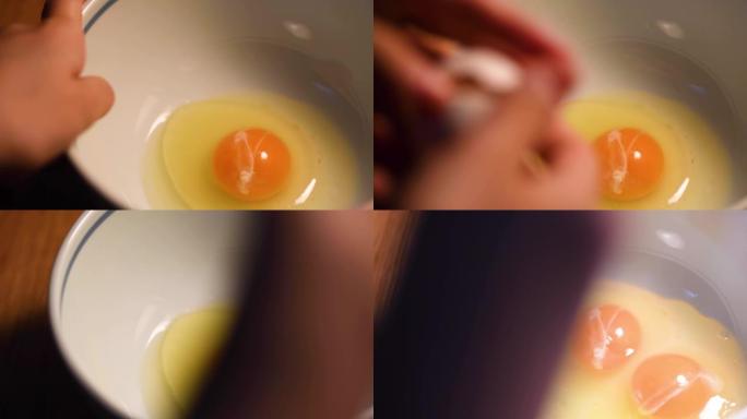 打破鸡蛋加工美食食品加工打鸡蛋