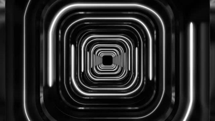 3D艺术背景隧道穿梭冲屏无限循环