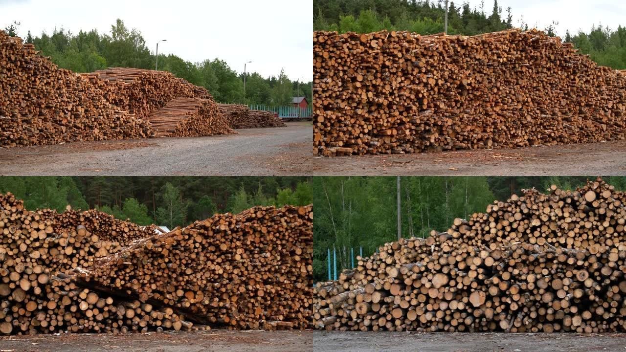 木材库存木材木头树木